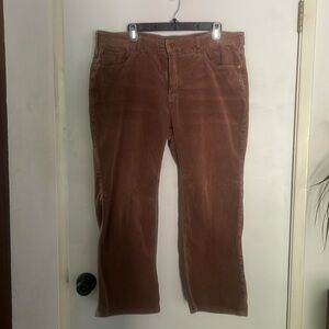 Anthropologie The Yaya Midrise Crop Flare Corduroy Pants